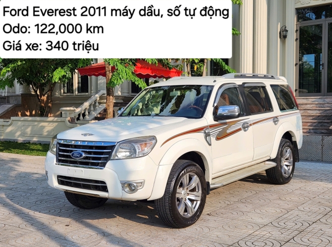 Ford Everest 2011 màu trắng